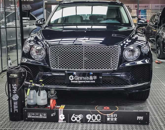 宾利添越-Ginnva晶华至尊K9施工案例