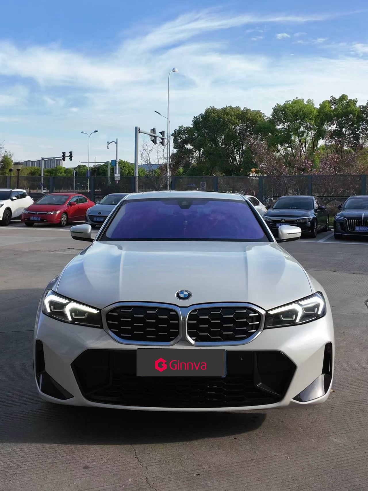 车窗隔热膜丨宝马3系-晶华紫微70施工案例